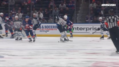 WPG@NYI: Pulock scores goal against Connor Hellebuyck