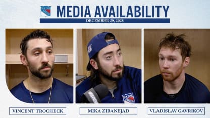 Postgame: Trocheck, Zibanejad and Gavrikov