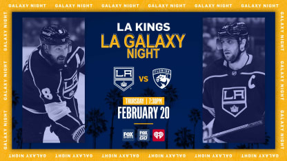 Kings vs Panthers Galaxy Night Pregame Graphics