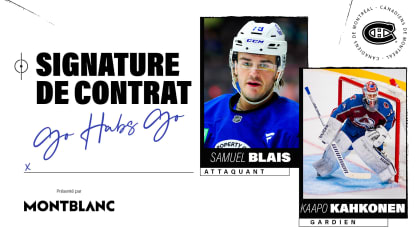 Contrats d’une saison pour Samuel Blais et Kaapo Kahkonen