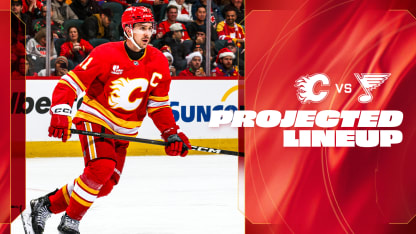 Projected Lineup - Flames vs. Blues - 18.03.26