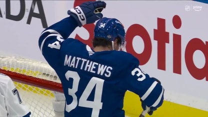 TBL@TOR: Matthews scores goal against Andrei Vasilevskiy