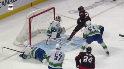 VAN@OTT: Lankinen with a great save against Dylan Cozens