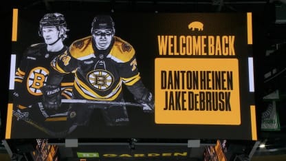 DeBrusk and Heinen return to Boston