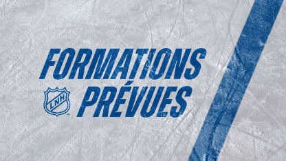 Les formations et gardiens partants prévus de la journée