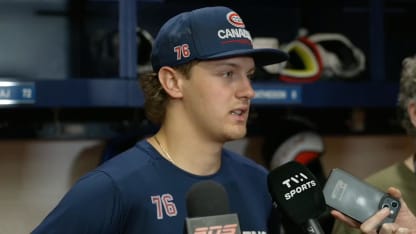 Après-match c. WSH : Bolduc