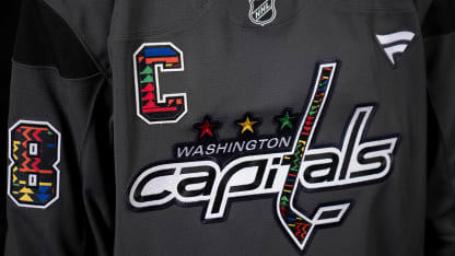 Celebrating Black History Jersey Capitals front of jersey