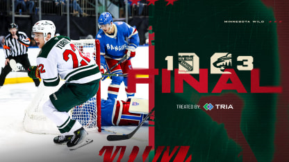 Minnesota Wild New York Rangers game recap October 20 2025