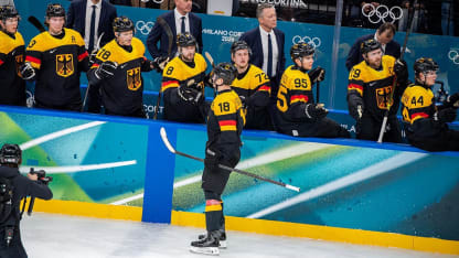 Stützle's post-game interview vs. Team USA