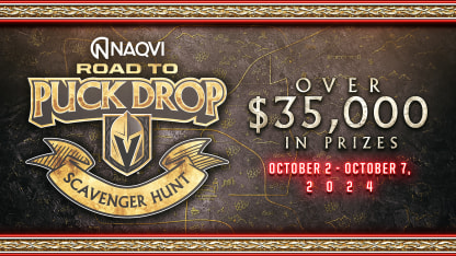 VGK Unveil 'Road to Puck Drop' Scavenger Hunt, Presented by Naqvi Injury Law