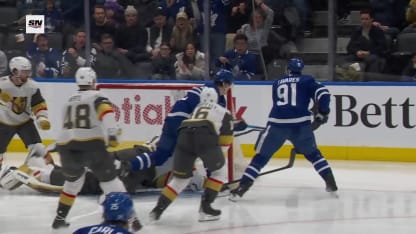 Tavares flips in a backhand