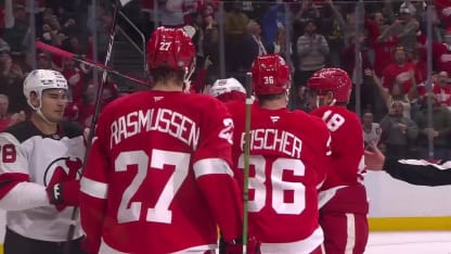 Michael Rasmussen with a Goal vs. New Jersey Devils