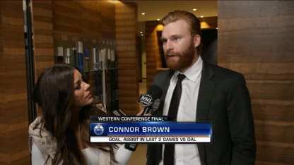 Jackie Redmond with Connor Brown