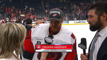 Frederik Andersen on winning the 2026 Stanley Cup