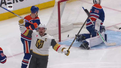 VGK@EDM: Stone marque un but contre Connor Ingram