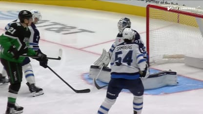 WPG@DAL: Robertson scores PPG against Connor Hellebuyck