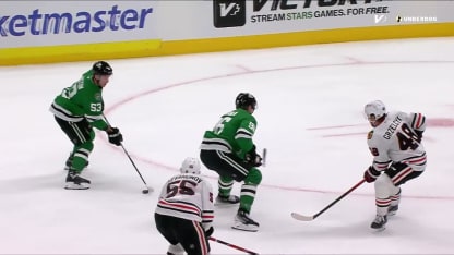 CHI@DAL: Hryckowian scores goal against Arvid Soderblom