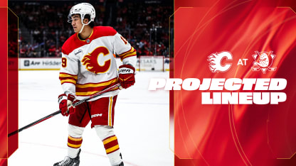 Projected Lineup - Flames @ Ducks - 04.04.26