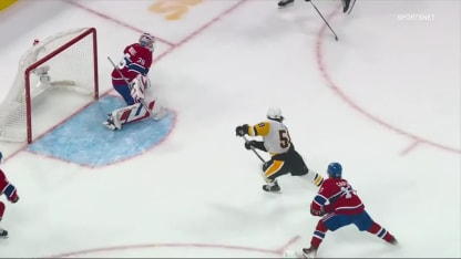 PIT@MTL: Letang scores goal against Samuel Montembeault