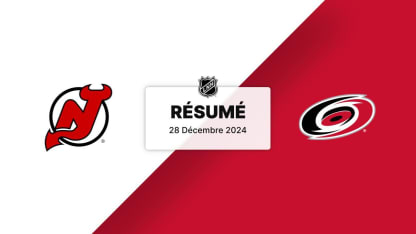 NJD vs CAR | Résumé 28/12/2024