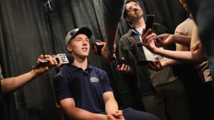 Viggo Bjorck at NHL Draft Media Day