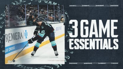 3 Game Essentials | Colorado (2-0-0) at Kraken (0-2-1)| 7 p.m.