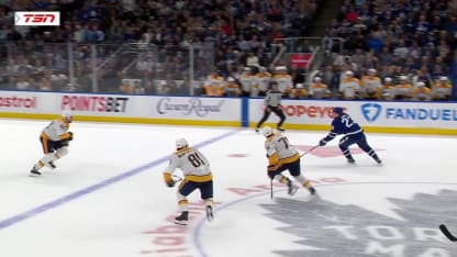 Auston Matthews with a Goal vs. Nashville Predators