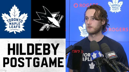 Dennis Hildeby | Post Game vs. San Jose Sharks 