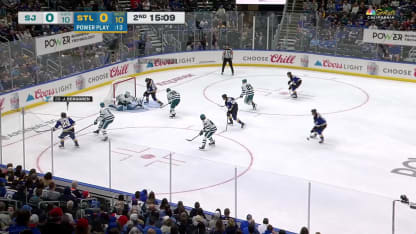 SJS@STL: Askarov with a great save against Pius Suter