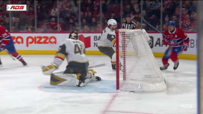 VGK@MTL: Danault marque un but contre Akira Schmid