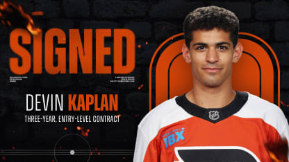 FLYERS SIGN DEVIN KAPLAN TO ENTRY LEVEL CONTRACT