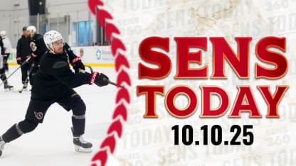 Sens Today: Zub Looking to Build on Strong Start