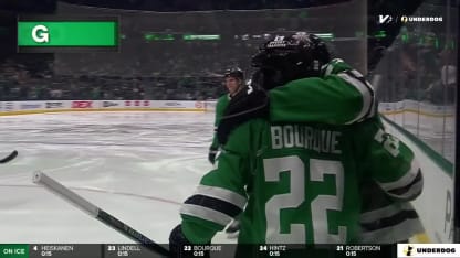 Bourque begins scoring 15 seconds in