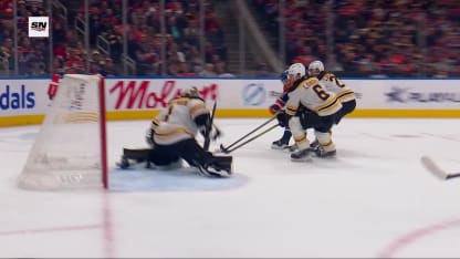 BOS@EDM: Ekholm scores goal against Jeremy Swayman