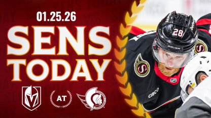 Sens Today: A Quick Turnaround Against Vegas