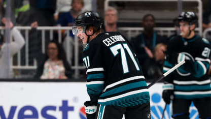 Un 100e point pour Celebrini cette saison