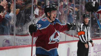 Logan O'Connor Goal First NHL Goal Celebrate Edmonton Oilers