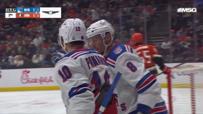 NYR@ANA: Panarin scores PPG against Lukas Dostal
