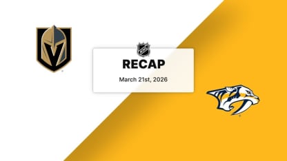 Recap: Golden Knights at Predators 3.21.26