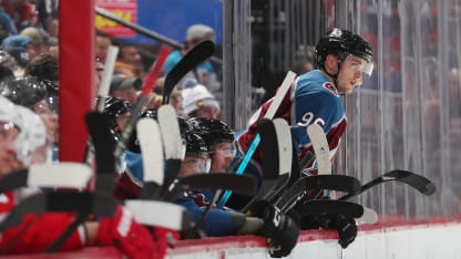 Mikko Rantanen bench Detroit Red Wings 2020 January 20