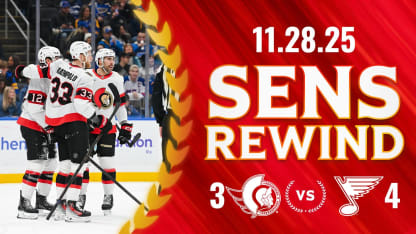 Sens Rewind: Blues Top Sens With 3rd Period Push