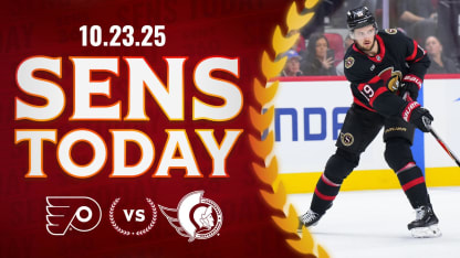 Sens Today: Sens Set for Final Game of Homestand