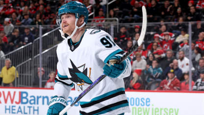 San Jose Sharks feiern Erfolgserlebnis bei den New Jersey Devils