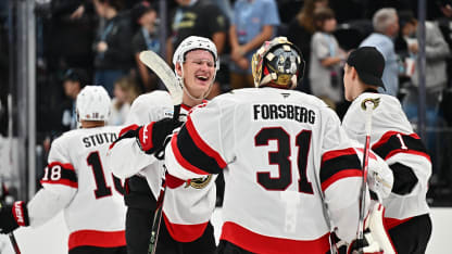 Ottawa Senators Anton Forsberg nollade Utah Hockey Club