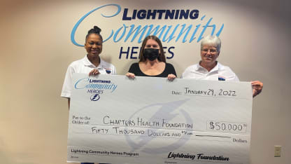 Chapters Health Foundation honored as Lightning Community Hero