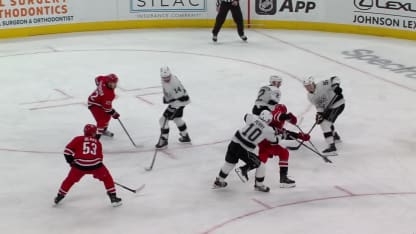 LAK@CAR: Forsberg with a great save against Taylor Hall