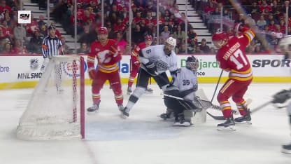 Zayne Parekh with a Powerplay Goal vs. Los Angeles Kings