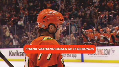 Frank Vatrano's Goals in 77 Seconds 