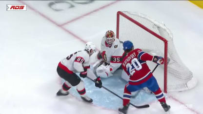 OTT@MTL: Slafkovsky marque un but en A.N. contre Linus Ullmark