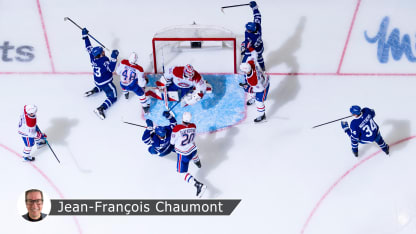 Canadiens Leafs badge Chaumont